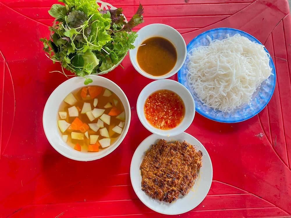 Bún chả nướng Nghệ An